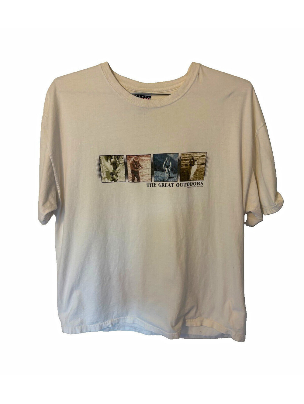 Vintage Sonoma Jean Co The Great Outdoors T-Shirt Adult XL White Photo Print